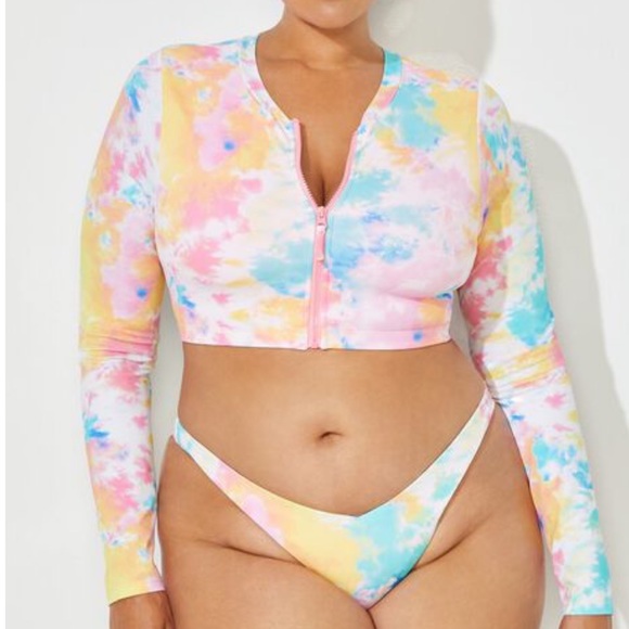 CLEARANCE Camille Kostek Sorbet Sunset V-cut Bikini Bottom - Picture 5 of 7